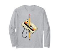 Cassette Grunge Cassette Nastri Vintage Nostalgic Memory Maglia a Manica