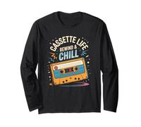 Cassette Life Rewind Chill, custodia per nastro musicale retrò vintage Maglia a Manica