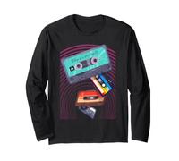 Cassette Old School Retro Music Nostalgia Life è Un Mixtape Maglia a Manica