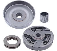 Cassette pignoni e ruote libere per bicicletta Kit cuscinetto ruota dentata tamburo frizione ABKO-3/8-7T adatto per motosega Husqvarna 3120 394XP 395XP 3120XP Jonsered 2094 2095 pignone per bicicletta