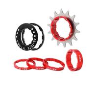 Cassette pignoni e ruote libere per bicicletta Kit Di Conversione A Velocità Singola In Lega Di Alluminio + Acciaio Inossidabile, Nero, Rosso, Oro, Argento, 12T, 13T, 14T, Pignone Singolo pignone per