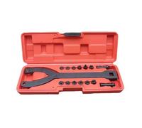 Cassette pignoni e ruote libere per bicicletta Kit di rimozione del supporto della puleggia della frizione della ventola regolabile per attrezzo automobilistico da 1/2 pollice e 15 pezzi ruota libera