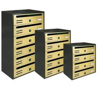 CASSETTE POSTA BLOCCHIERE CUBO ORRIZONTALE ORO DA 4 - 5 - 6 POSTI