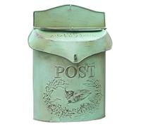 Cassette postali a Parete Cassetta Postale for giornali Cassette postali a Muro Cassette postali in Metallo for fattorie Oggetti Decorativi American Vintage Chiusura(Green)