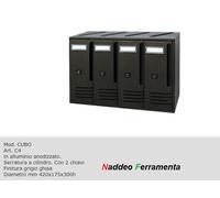 CASSETTE POSTALI ALUBOX CUBO 4 POSTI
