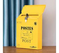 Cassette postali, Cassetta postale con chiave e serratura, stile retrò creativo in ferro, cassetta colorata, può essere utilizzata a casa o in ufficio