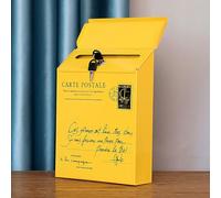 Cassette postali, Cassetta postale con chiave e serratura, stile retrò creativo in ferro, cassetta colorata, può essere utilizzata a casa o in ufficio