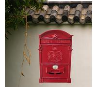 Cassette postali, Cassetta postale creativa con blocco password in alluminio, stile europeo retrò, adatta a una varietà di scenari