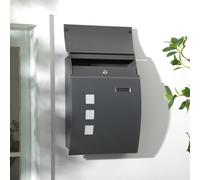 Cassette postali da parete La cassetta postale HOMCOM è un luogo sicuro e pratico per la consegna della posta. Realizzata in acciaio zincato per ottenere una struttura robusta e durevole, questa casse