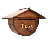 cassette postali per esterno Cassetta postale domestica Cassetta delle lettere in legno a parete Villa Giardino Decorazione della casa Cassetta postale Legno Cera Olio artigianale Impermeabile