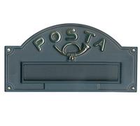 CASSETTE POSTALI - PLACCA BUCALETTERE POSTA ANTICA GHISA ALUBOX A3/GH