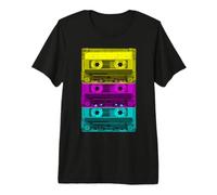 Cassette Retro Music Anni '80 e '90 Maglietta Premium