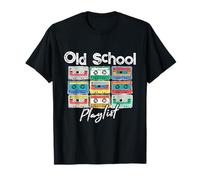 Cassette Tape Music 80s Old School Playlist Vintage Eighties Maglietta