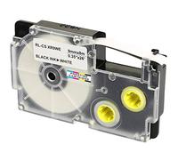 Cassette XR-9WE XR-9WE1 nero su bianco 9mm x 8m Nastro compatibile per Etichettatrice Casio KL-60 KL-100 KL-120 KL-200 KL-300 KL-750 KL-780 KL-820 KL-2000 KL-7000 KL-7200 KL-8100 KL-8200 CW-L300
