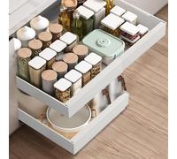 Cassetti Estraibili per Cucina, Cassetti Estraibili con Adesivo, Organizer Per Mobili da Cucina Per Mobili da Cucina, Cassetto Estraibile Cucina, Cassetto Della Cucina Senza Foratura Chiodatura