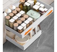 Cassetti Estraibili per Cucina, Cassetti Estraibili con Adesivo, Organizer Per Mobili da Cucina Per Mobili da Cucina, Cassetto Estraibile Cucina, Cassetto Della Cucina Senza Foratura Chiodatura
