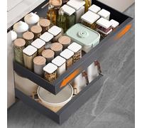 Cassetti Estraibili per Cucina, Cassetti Estraibili con Adesivo, Organizer Per Mobili da Cucina Per Mobili da Cucina, Cassetto Estraibile Cucina, Cassetto Della Cucina Senza Foratura Chiodatura