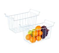 Cassetti Organizzatori Per Congelatore | Cestelli in Filo Metallico Impilabili per l'Organizzazione,Organizzazione Alimenti Carni Per Hotel Ristorante Casa Cucina