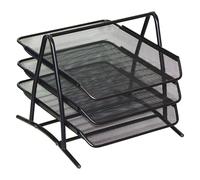 Cassetti per documenti con 3 casseti color nero cassettina per Corrispondenza