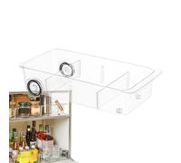 Cassetti per frigorifero da 1/2 pezzi, contenitori trasparenti con divisori, contenitori flessibili per congelatore | Contenitori per frutta fresca da 39x19,3x9 cm, organizer con rotelle di grande cap
