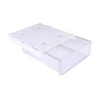 Cassetti Sotto La Scrivania Scatola portaoggetti for cassetti, organizer vari nascosti, vassoio for sotto il tavolo, cassetto della scrivania, for armadio da ufficio Per Casa, Ufficio, Scuola(White)