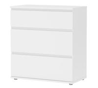 Cassettiera 3 Cassetti Bianca 77x40x87 In Kit Nova