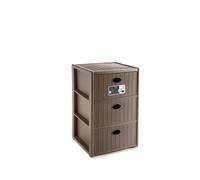 Cassettiera 3 cassetti Elegance Stefanplast 40x40xH59 cm tortora Tortora