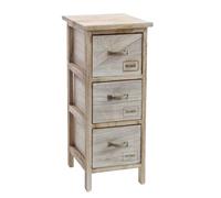 CASSETTIERA 3 CASSETTI SLIM SALVASPAZIO COMODINO HOME NATURAL MODERNO 622632