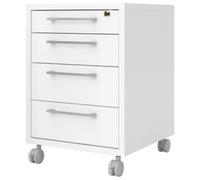 Cassettiera 4 cassetti bianco cm 48x49x68H Linea Prima Ufficio