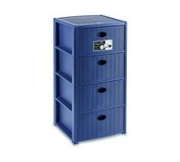 LINEA ELEGANCE CASSETTIERA 4 CASSETTI BLU