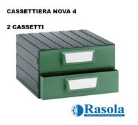 CASSETTIERA A MODULO PORTAMINUTERIA NOVA 4 BLOCCO A 2 CASSETTI COMPONIBILE