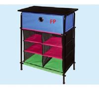 CASSETTIERA BALENO HOME RACK, 3 RIPIANI, 1 CASSETTO IN ACCIAIO 498672