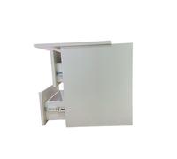 Cassettiera bianca con compartimento segreto e serratura RFID, comodino camuffato con cassetto nascosto doppio fondo invisibile, mobile occultato tipo cassaforte segreta per soldi gioielli