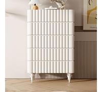 Cassettiera bianca per camera da letto, cassettiera con 4 cassetti, per armadio e corridoio, mobile elegante per camera da letto, soggiorno, ingresso (75 x 40 x 120 cm)
