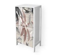 Cassettiera Bianco stampa LEAVES MIX 4 CASSETTI legno 39x29xH78 cm