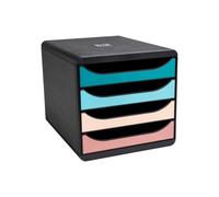 Cassettiera Big Box 4 cassetti multicolore Skandi Exacompta