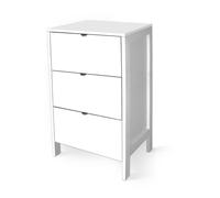 Cassettiera comodino Bianco con 3 CASSETTI in legno 39x29xH60 cm