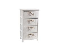 Cassettiera con 4 cassetti Bianco
