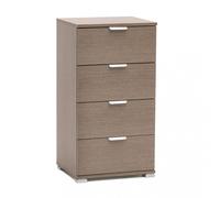 Cassettiera con 4 Cassetti in Truciolato cm 45x38x85 h Rovere MR805083 Cosma