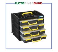 Cassettiera con 4 valigette portaminuteria estraibili Fervi C313 377x265x310 mm