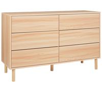 Cassettiera con 6 cassetti legno chiaro SHARPE
