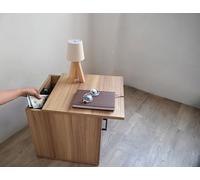Cassettiera con scomparto segreto e serratura NFC con app Bluetooth, comodino mimetico con doppio fondo invisibile e cassetto nascosto, mobile spia cassaforte nascosta di sicurezza per soldi gioielli