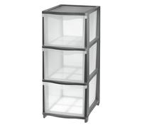 Tontarelli Cassettiera Cover Line TON646 con 3 cassetti alti Grigio