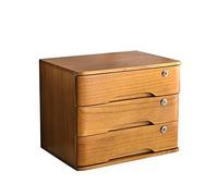 Cassettiera da scrivania in legno per forniture per ufficio, organizer per ricevute/formato A4, schedario piatto con cassetti multipli