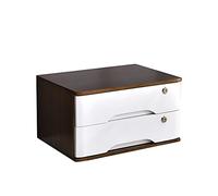 Cassettiera da scrivania in legno per forniture per ufficio, organizer per ricevute/formato A4, schedario piatto con cassetti multipli