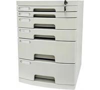 Cassettiera da Scrivania, Schedario A4 a 2-14 Ripiani con Serratura di Sicurezza e Indicizzazione, Organizer per Cassetti da Scrivania, 14 Strati(Large (6 Layers))
