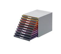 Cassettiera da Scrivania Varicolor Durable - 10 Cassetti - 28x35,6x29,2 cm - 761