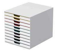 Cassettiera da Scrivania Varicolor Durable - 10 Cassetti - 28x35,6x29,2 cm - 763