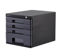 Cassettiera da Ufficio Mobiletto Portadocumenti Da Scrivania In Plastica Con Cassetto Multistrato E Serratura, Contenitore Per Ufficio, Organizer Per Documenti Da Scrivania Per Forniture Per Ufficio(B