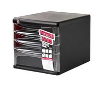 Cassettiera da Ufficio Mobiletto Portadocumenti Da Scrivania In Plastica - Organizzatore Per Documenti Da Ufficio A4/ricevute A 4/5 Strati, Con Cassettiera Con Serratura Per Cosmetici/medicinali(4laye